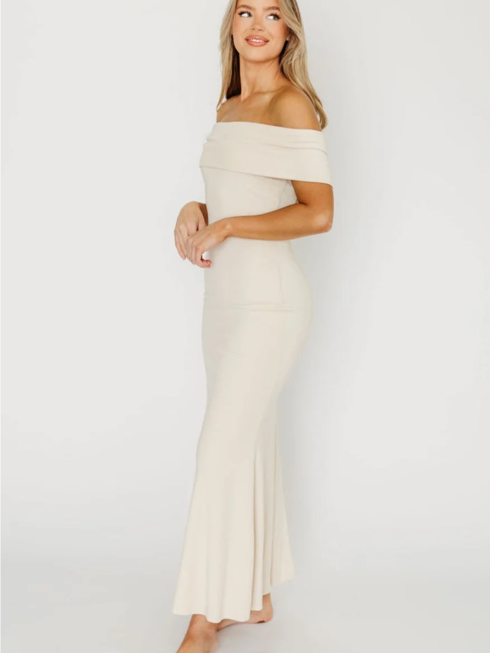 Worth Collective Monroe Maxi Dress in Ivory